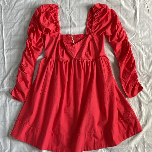 Free People Lindsay Rose Baby Doll Dress Size M - Picture 11 of 13